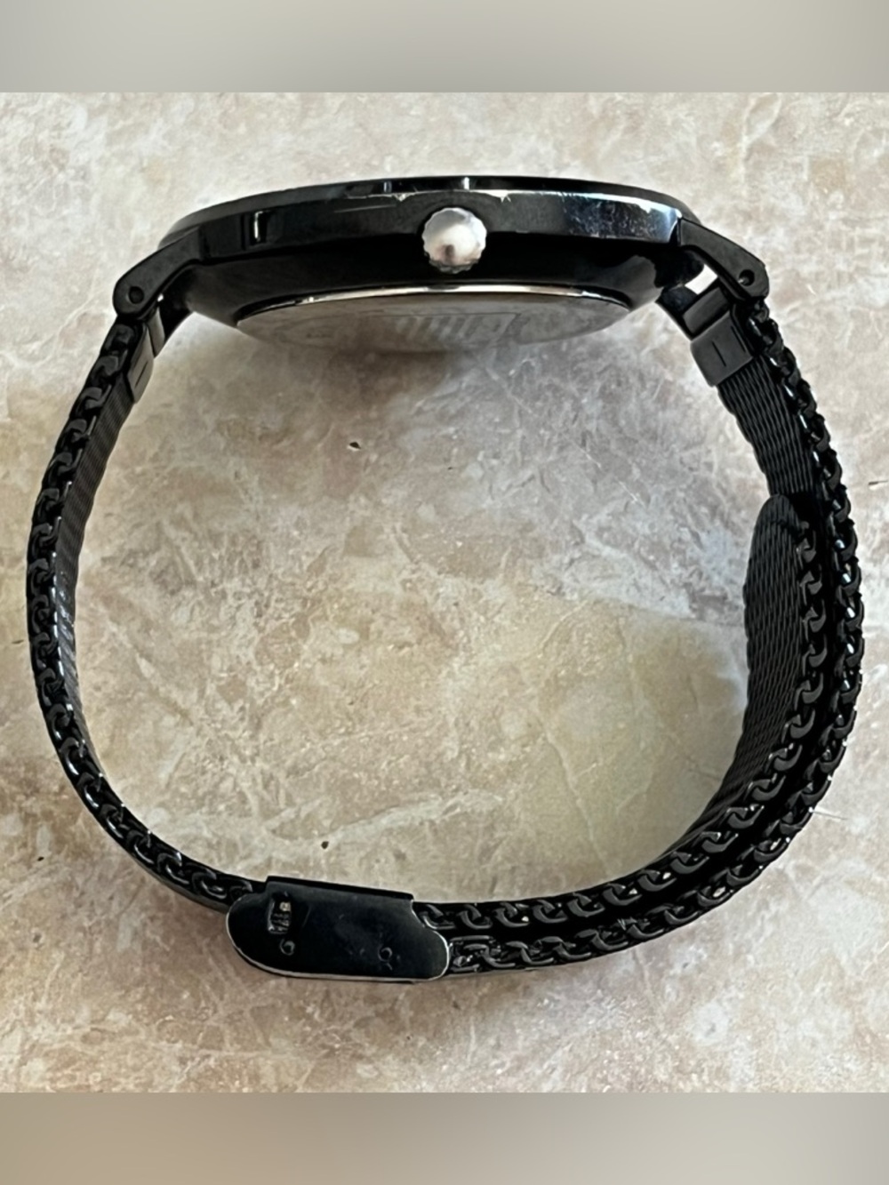 Coach Men's Charles Model Black Color Mesh Stainless Steel Bracelet Watch - Picture 2 of 11